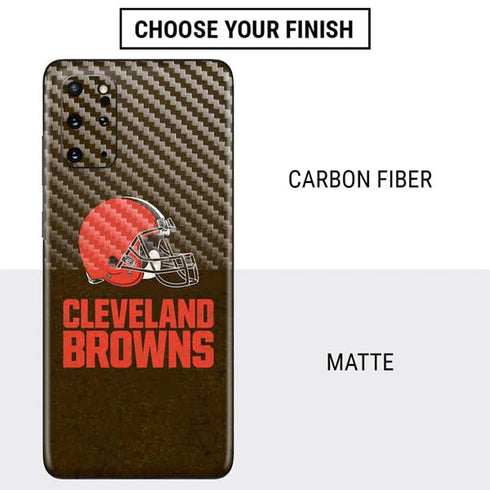 NFL Cleveland Browns Distressed Galaxy S20 Plus Skin